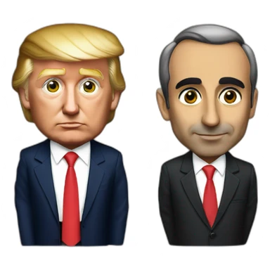 Donald trump et Eric zemmour sticker