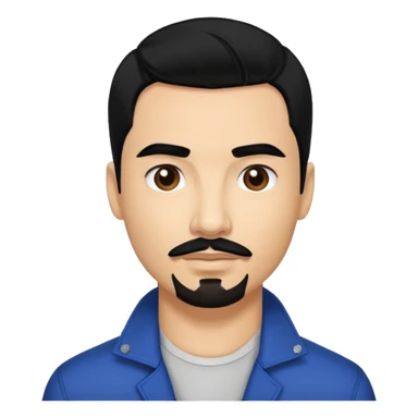 Kevin Richardson from Backstreet Boys with black hair sticker