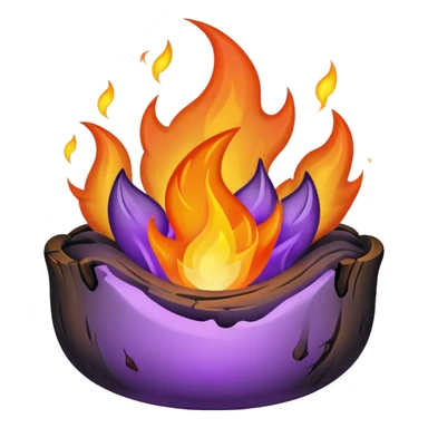 Fire purple sticker
