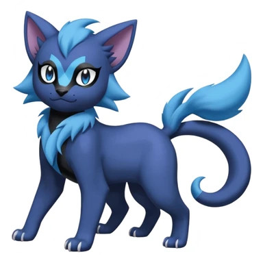 Luxray-Purrloin-Absol-Dewott-fusion sticker