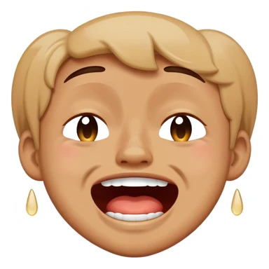 Crying with laughter  sticker