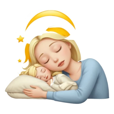 A blonde girl sleeping but make it look good sticker