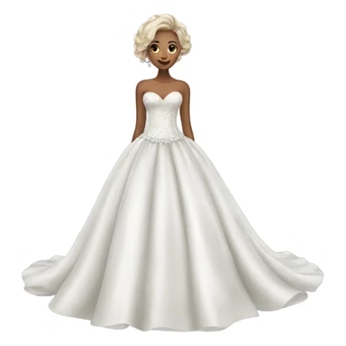 Luxury wedding dress  sticker
