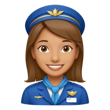 flight attendant sticker