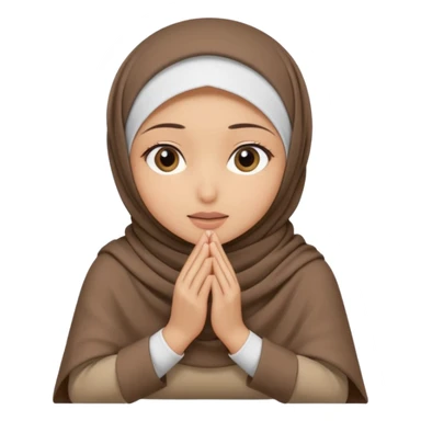 Hijabi girl sitting.     head covered
hands pulling the fabric in
shy-but-dramatic energy
“no cameras pls” but in a cute way
soft + mysterious vibe sticker