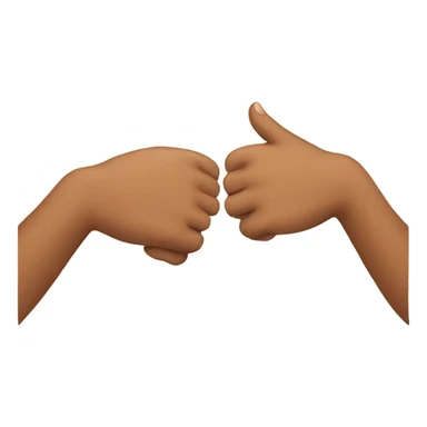 two hands greeting each other  sticker