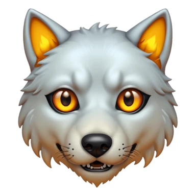 dire wolf eyes sticker
