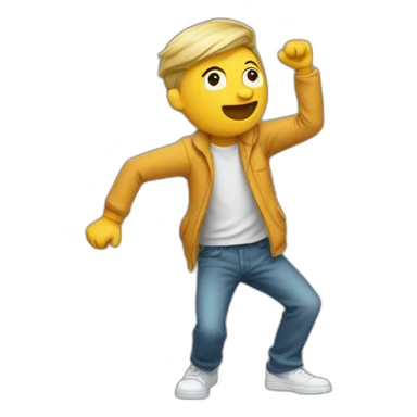 Un homme bla qui dab sticker