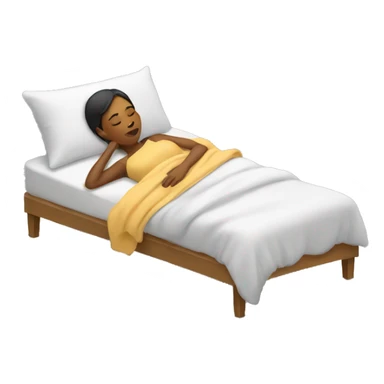 woman sleeping in bed sticker