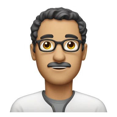 Man that is looking with one eye down a small pen size black tube  sticker