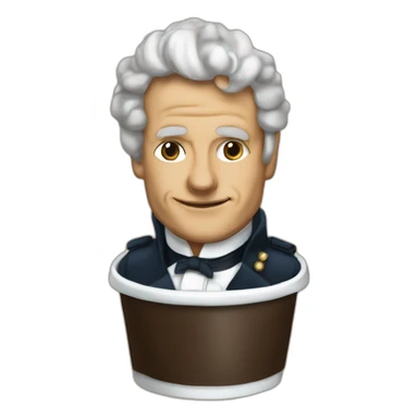 Napoléon frappe Macron sticker