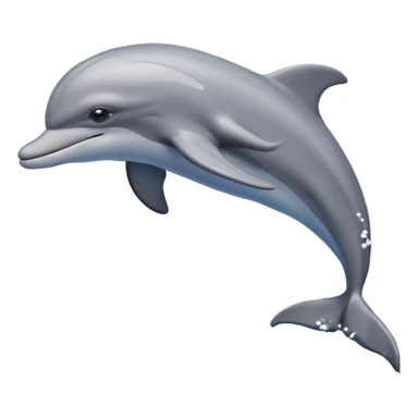 jumping dolphin above waves sticker