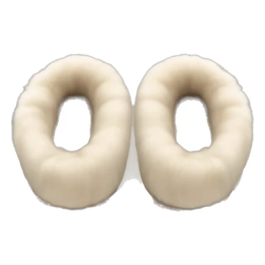 Ugg slippers with fur sticker