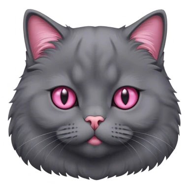 dark grey british cat sticker