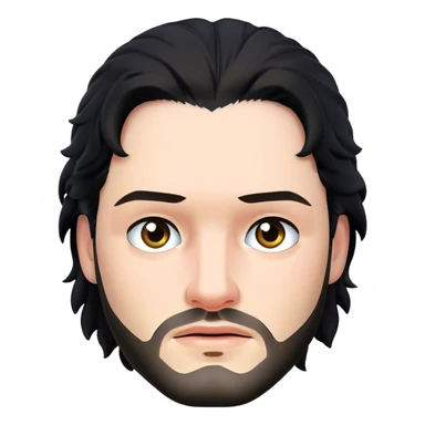 Jon Snow from game of thrones sticker