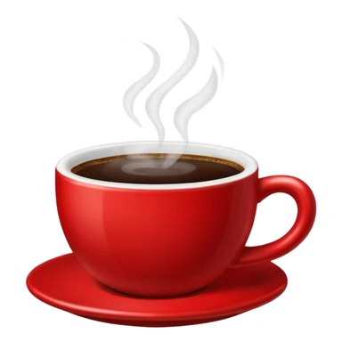 cup of coffe red sticker