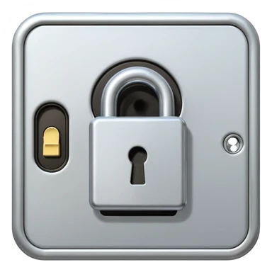 Keycard lock on aDoor sticker