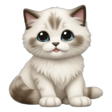 Ragdoll Sealpoint Kitten sticker
