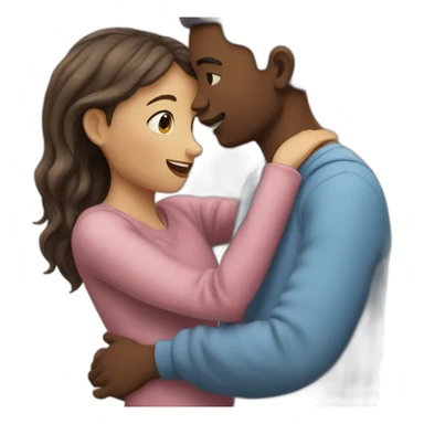 Un garçon qui regarde une fille avec amour sticker