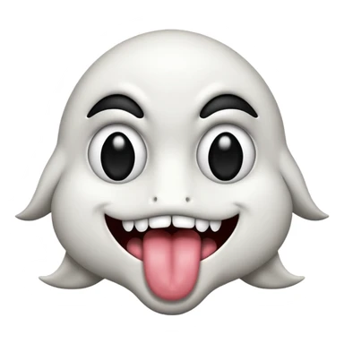 Ojos X boca ondulada y con lengua afuera como el logo de nirvana sticker