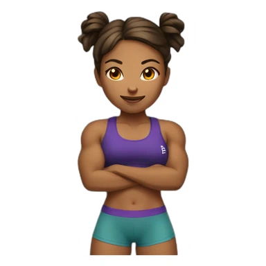 CrossFit girl sticker