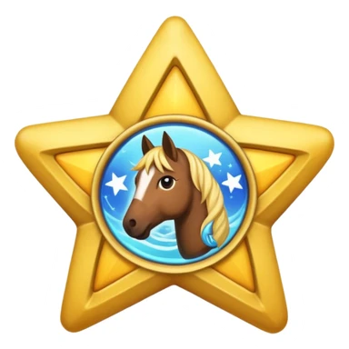 Um emoji com a logo do jogo star stable sticker