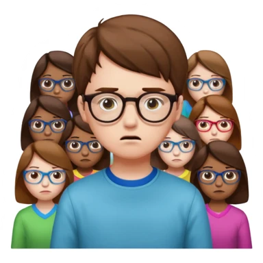 10 girls Fight and Lincoln Boy so Sad sticker