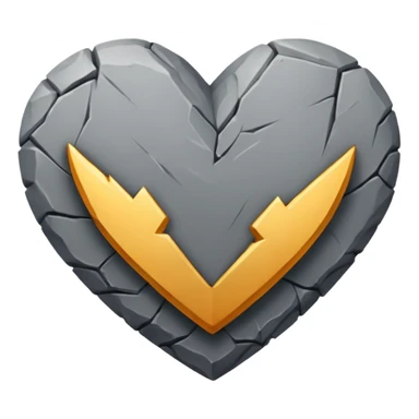 Corazón de piedra sticker