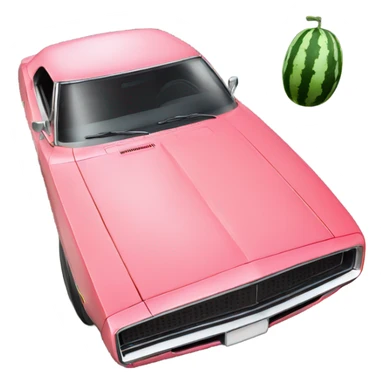 Watermelons Dodge Charger  sticker