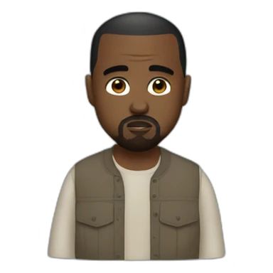 blue kanye west sticker