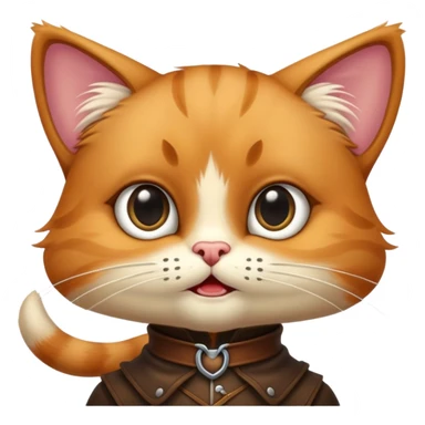 Puss in Boots with big pleading eyes, iconic face sticker