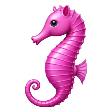 pink seahorse  sticker