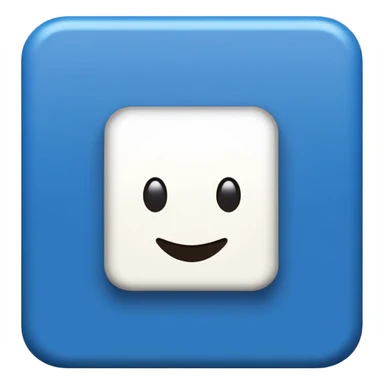 I want a blue background and a white checkmark inside it emoji which I will call the "Fake Roblox Verified Badge Emoji" and the blue background should be square and it should be the "🟦" emoji being the background sticker