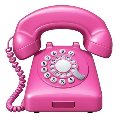 pink phone call caller id bubble sticker