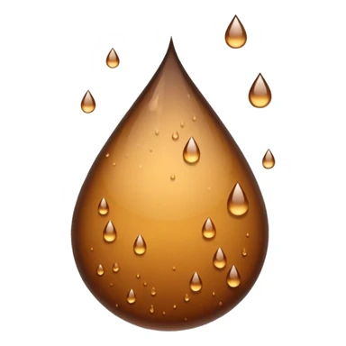 Lots of brown rain drops  sticker