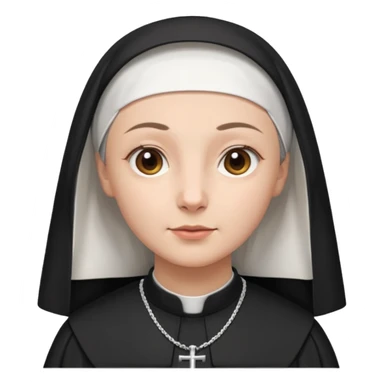 nun but no headbands sticker