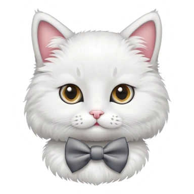 cute cat with a bow tie sticker