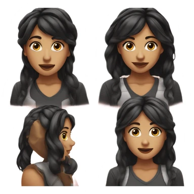 Mikey Madison actress black hair sticker