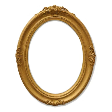oval photo frame sticker