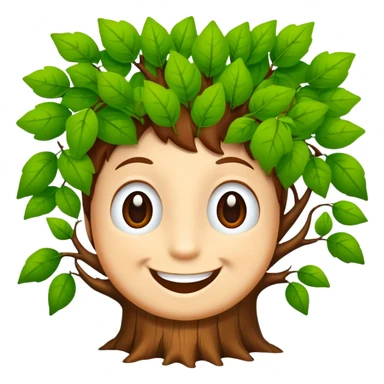 Lachender Baum sticker