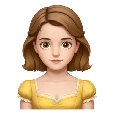 emma watson as belle Cinematic Realistic sticker