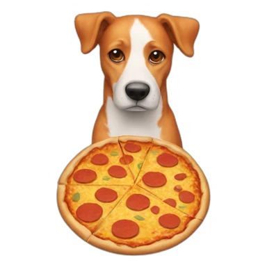 Orange dog pizza nouse  sticker