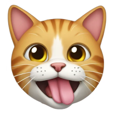 a cat licking its butt sticker