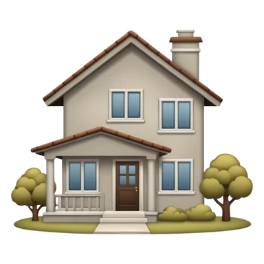 A House Emoji (like this one:🏡),but the color Is Greige Comfy sticker