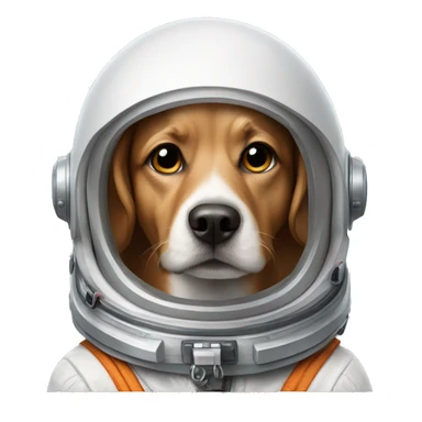 very smart dog who is an astronaut sticker