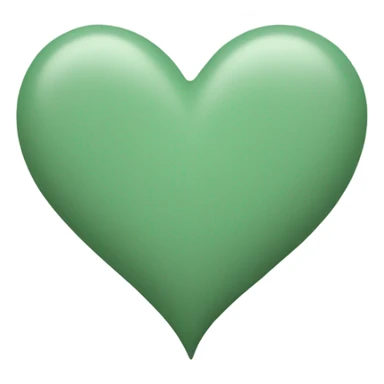 a sage green heart sticker