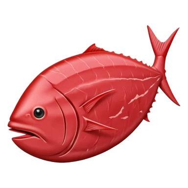 a chunk of tuna meat sticker