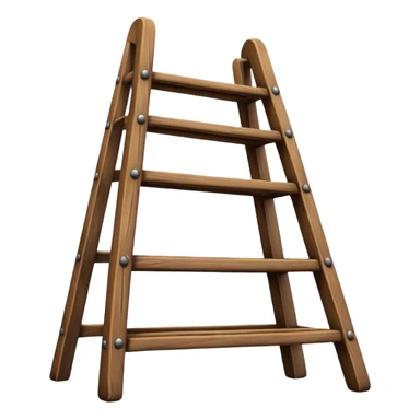 Wooden ladder sticker