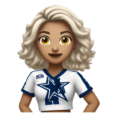 Latino Dallas cowboys cheerleader  sticker