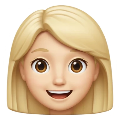 blonde memoji reactions sticker